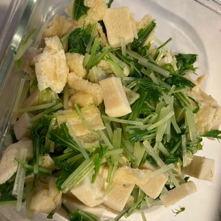 電子レンジでできる！水菜のおひたし